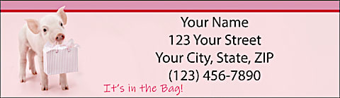 This Little Piggy Return Address Label