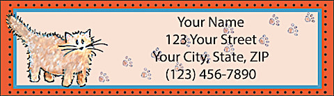 Cats Rule Return Address Label