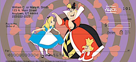 Disney's Alice In Wonderland Personal Checks