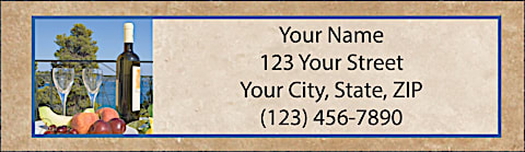 Wine Country Return Address Label
