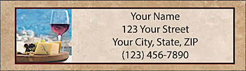 Wine Country Return Address Label