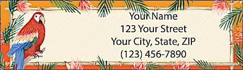 Parrot Bay Return Address Label