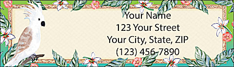 Parrot Bay Return Address Label