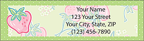 Strawberry Fields Return Address Label