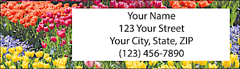 Tulips Return Address Label