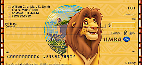 Disney's The Lion King Personal Checks