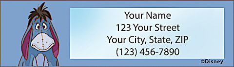 Pooh and Friends Return Address Label