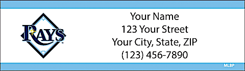 Tampa Bay Rays MLB&reg; Return Address Label