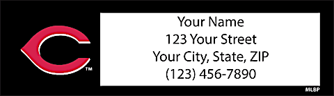Cincinnati Reds MLB&reg; Return Address Label