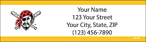 Pittsburgh Pirates MLB&reg; Return Address Label