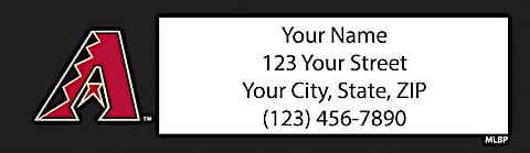 Arizona Diamondbacks MLB&reg; Return Address Label