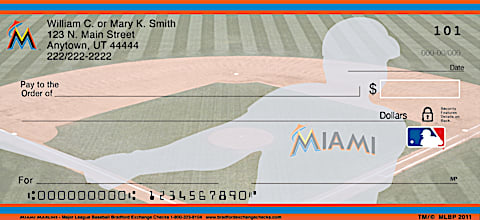 Miami Marlins MLB&reg; Personal Checks