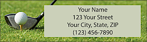 Golf Return Address Label