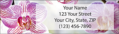 Exotic Flowers Return Address Label