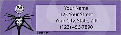 The Nightmare Before Christmas Return Address Label