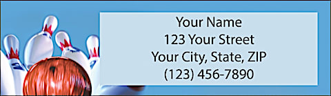 Bowling Return Address Label