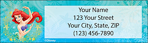 Disney's The Little Mermaid Return Address Label