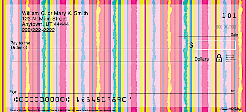 Viva La Stripe Personal Checks