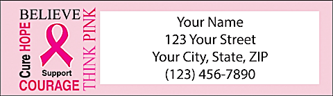 Hope for a Cure Return Address Label