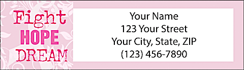 Hope for a Cure Return Address Label