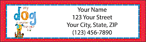 Dogs Rule Return Address Label