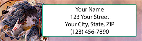 Painted Ponies Return Address Label