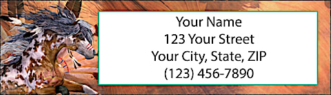 Painted Ponies Return Address Label