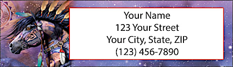 Painted Ponies Return Address Label