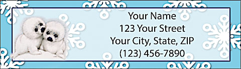 Animal Babies Return Address Label