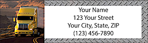 Big Rigs Return Address Label