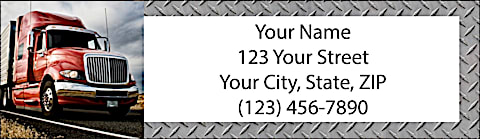 Big Rigs Return Address Label