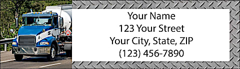 Big Rigs Return Address Label