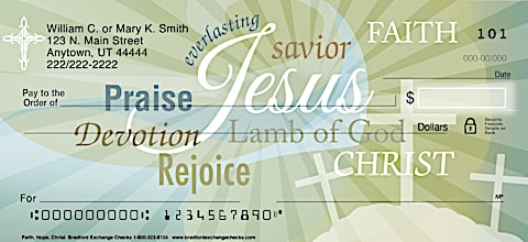 Faith Hope Christ Personal Checks