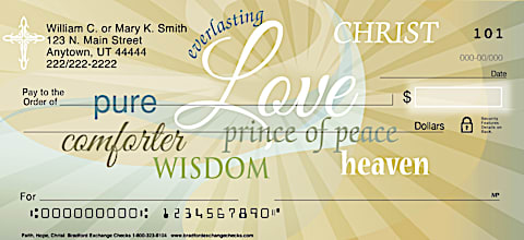Faith Hope Christ Personal Checks