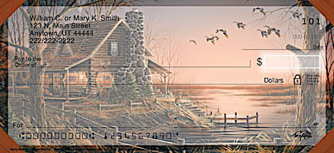 Terry Redlin's Cabin Retreat Personal Checks