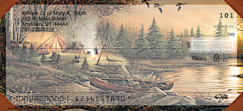 Terry Redlin's Cabin Retreat Personal Checks