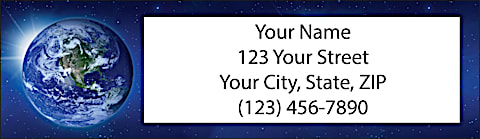 Wonders of Space Return Address Label