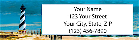 America's Favorite Lighthouses Return Address Label