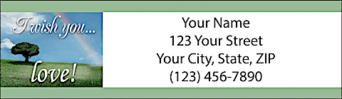 I Wish You Rainbows Return Address Label