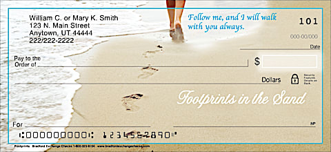Footprints Personal Checks