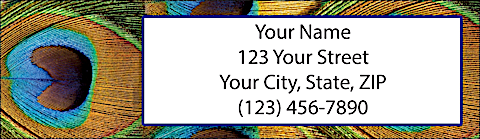 Pretty Peacocks Return Address Label