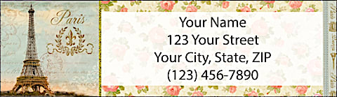 Vue de Paris Return Address Label