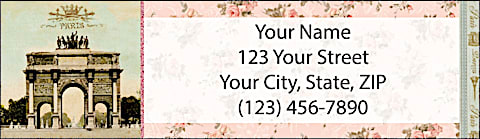 Vue de Paris Return Address Label