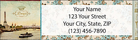 Vue de Paris Return Address Label