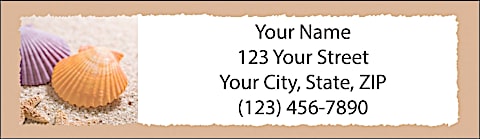 Beach Treasures Return Address Label