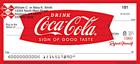 History of Coca-Cola&reg; Personal Checks