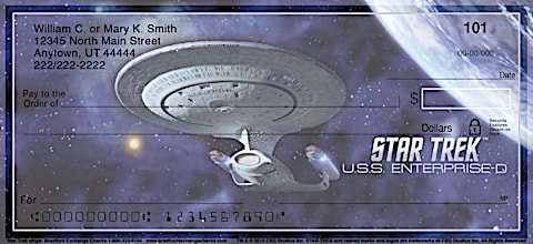 Star Trek Ships Personal Checks
