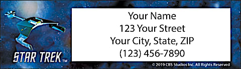 STAR TREK Ships Address Labels