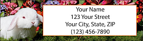 Bunnies Return Address Label