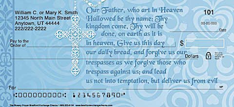 The Rosary Prayer Personal Checks